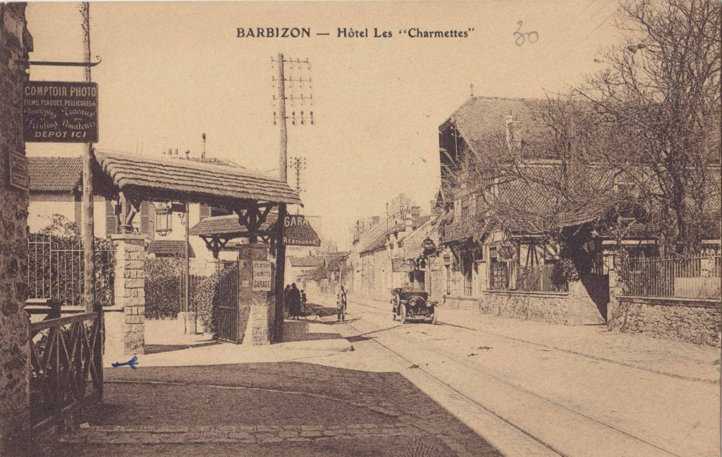 Carte postale ancienne après 1900, rails du tramway visible