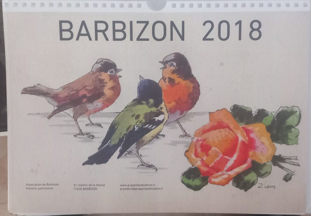 calendrier 2018 Barbizon version 2